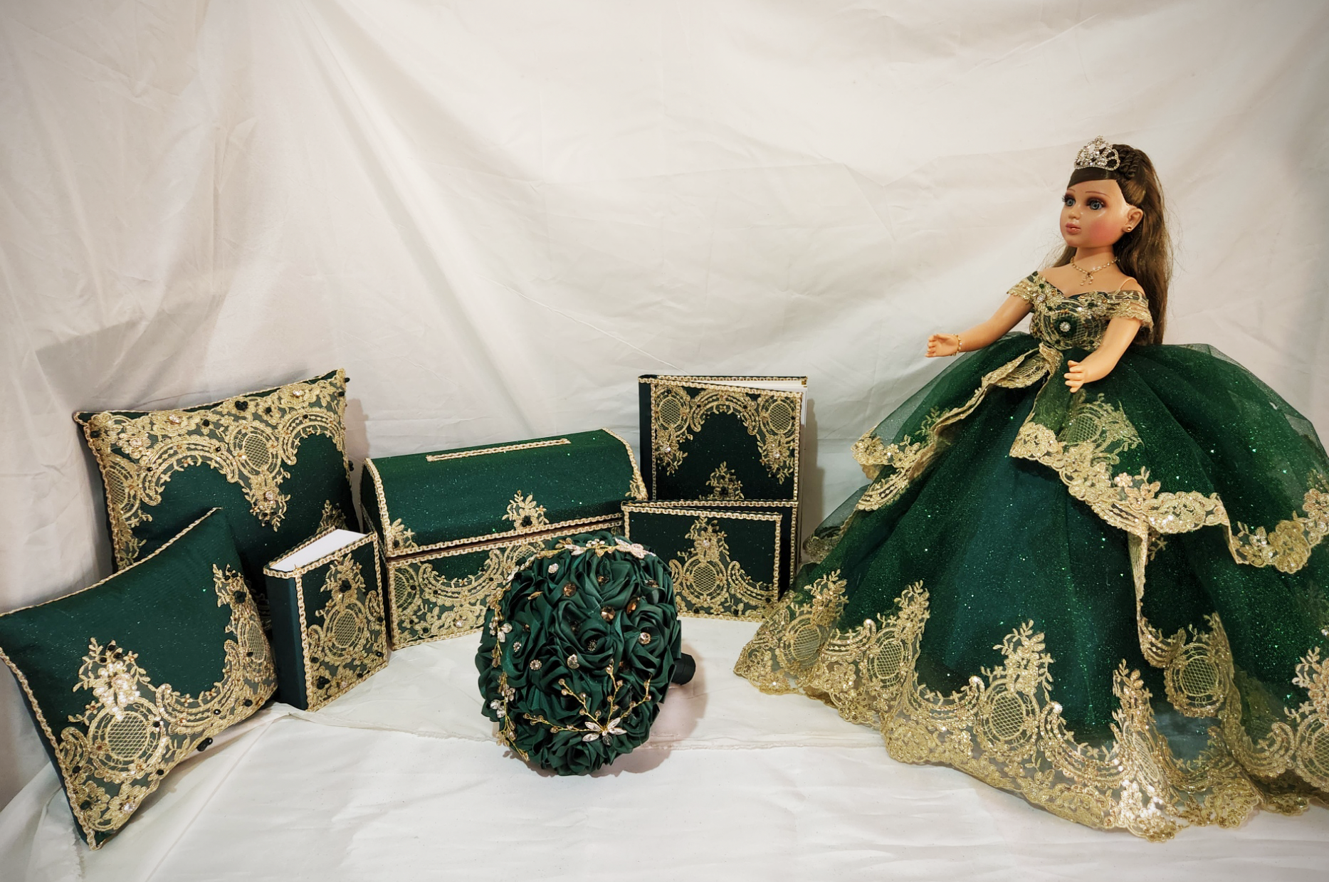 SET DE 15 AÑOS VERDE
